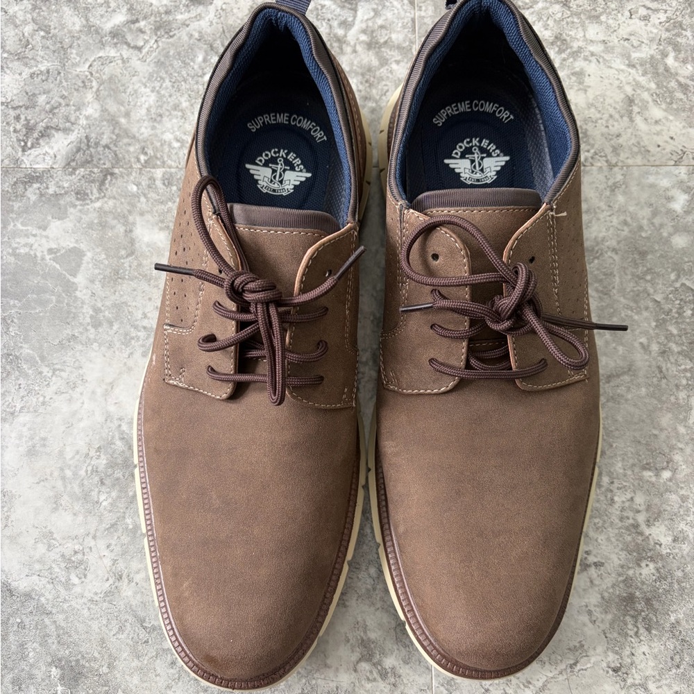 Dockers Men's Brown Oxfords Supreme Flex 10.5M